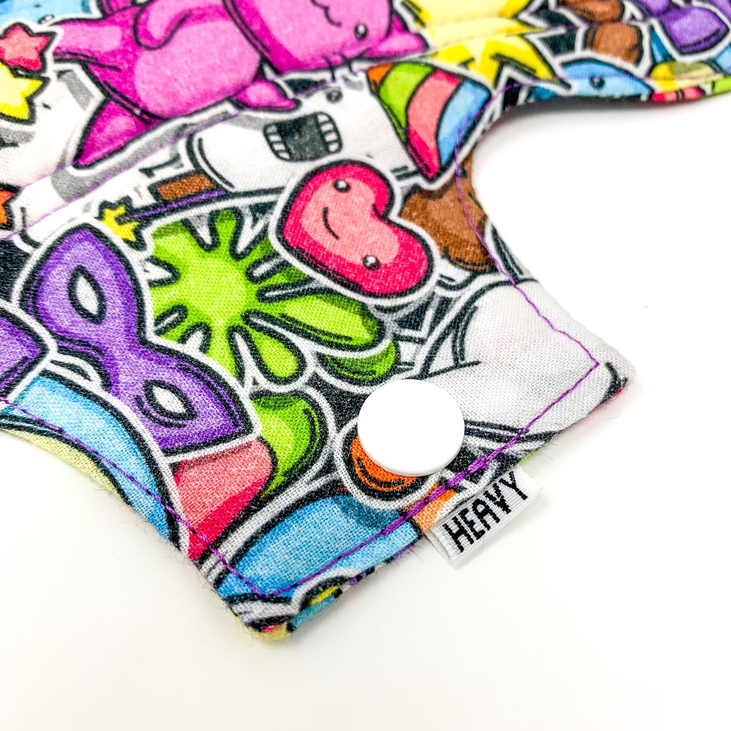 11" Reusable Menstrual Pad - Party Cats