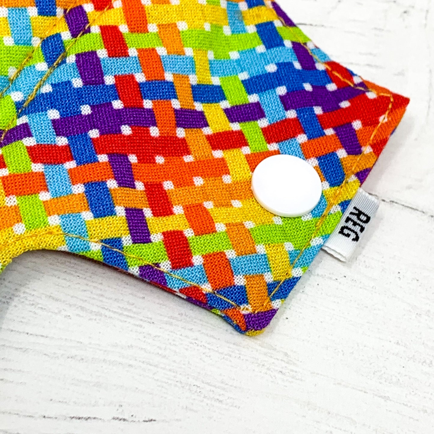 Reusable Pantyliner - Rainbow Geometric