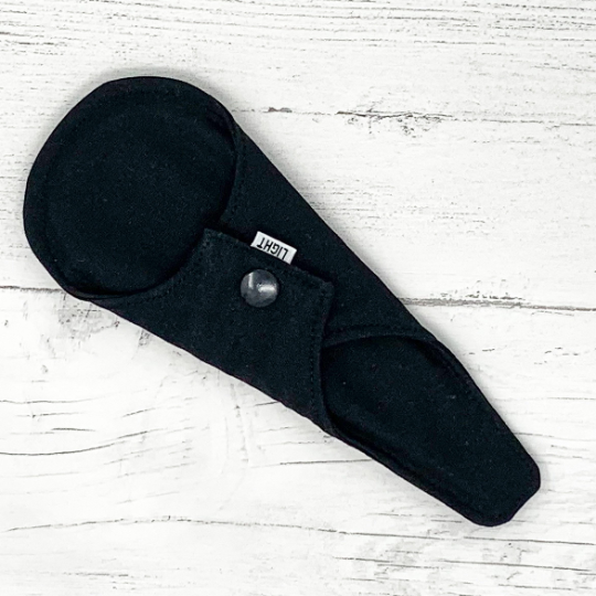 5 Pack Reusable Thong Liners - Black