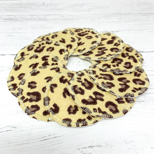 Set of 10 Cotton Facial Rounds - Animal Print