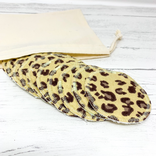 Set of 10 Cotton Facial Rounds - Animal Print
