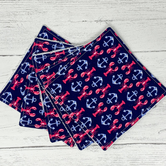 Reusable Baby Wipes - Nautical