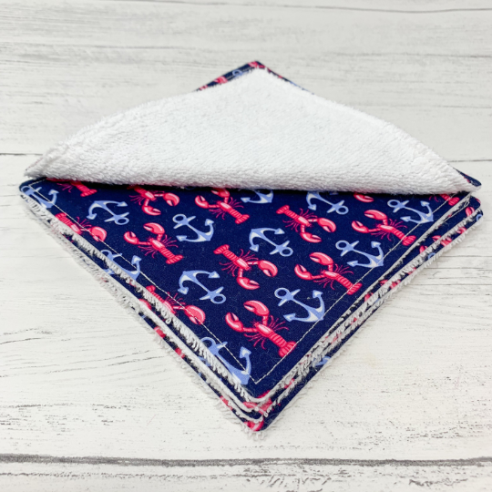 Reusable Baby Wipes - Nautical