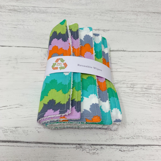 Reusable Baby Wipes - Zig Zag