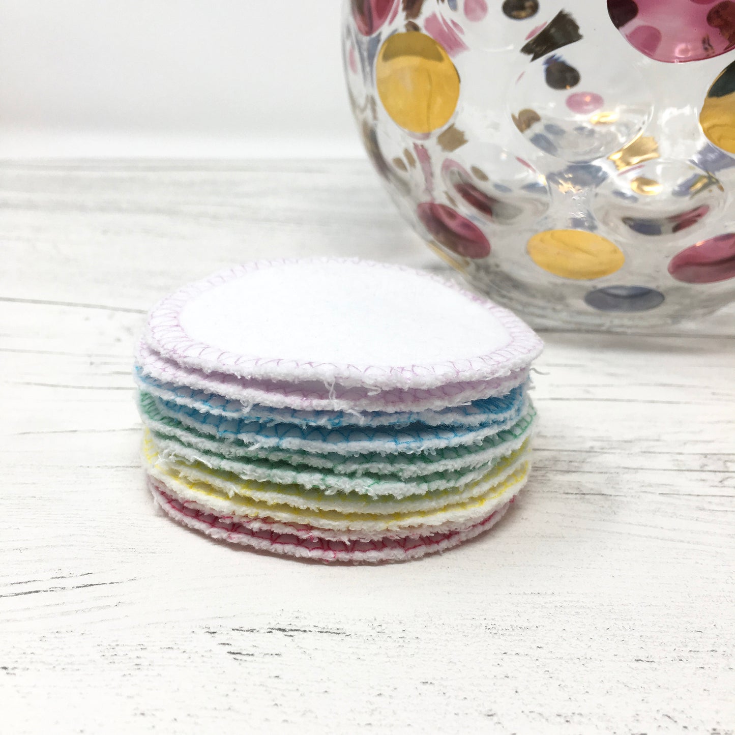 Set of 10 Organic Cotton Facial Rounds