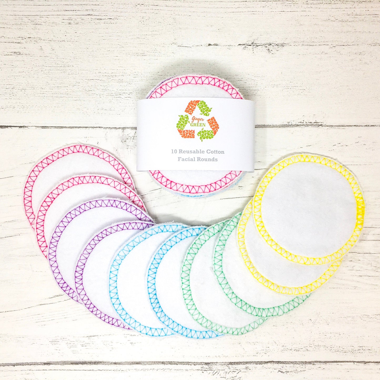 Set of 10 Reusable Facial Rounds