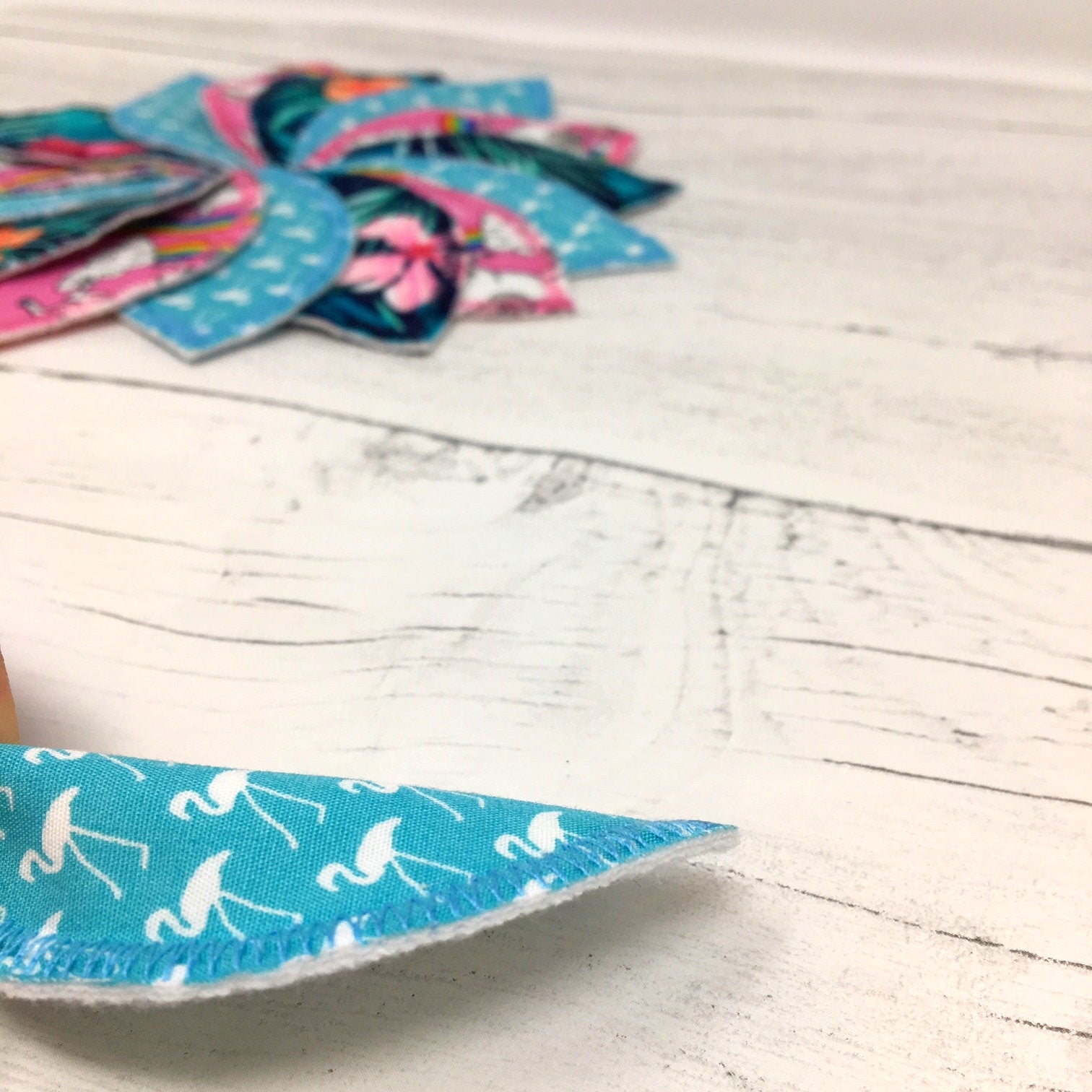 Interlabial Pads Folded for Insertion