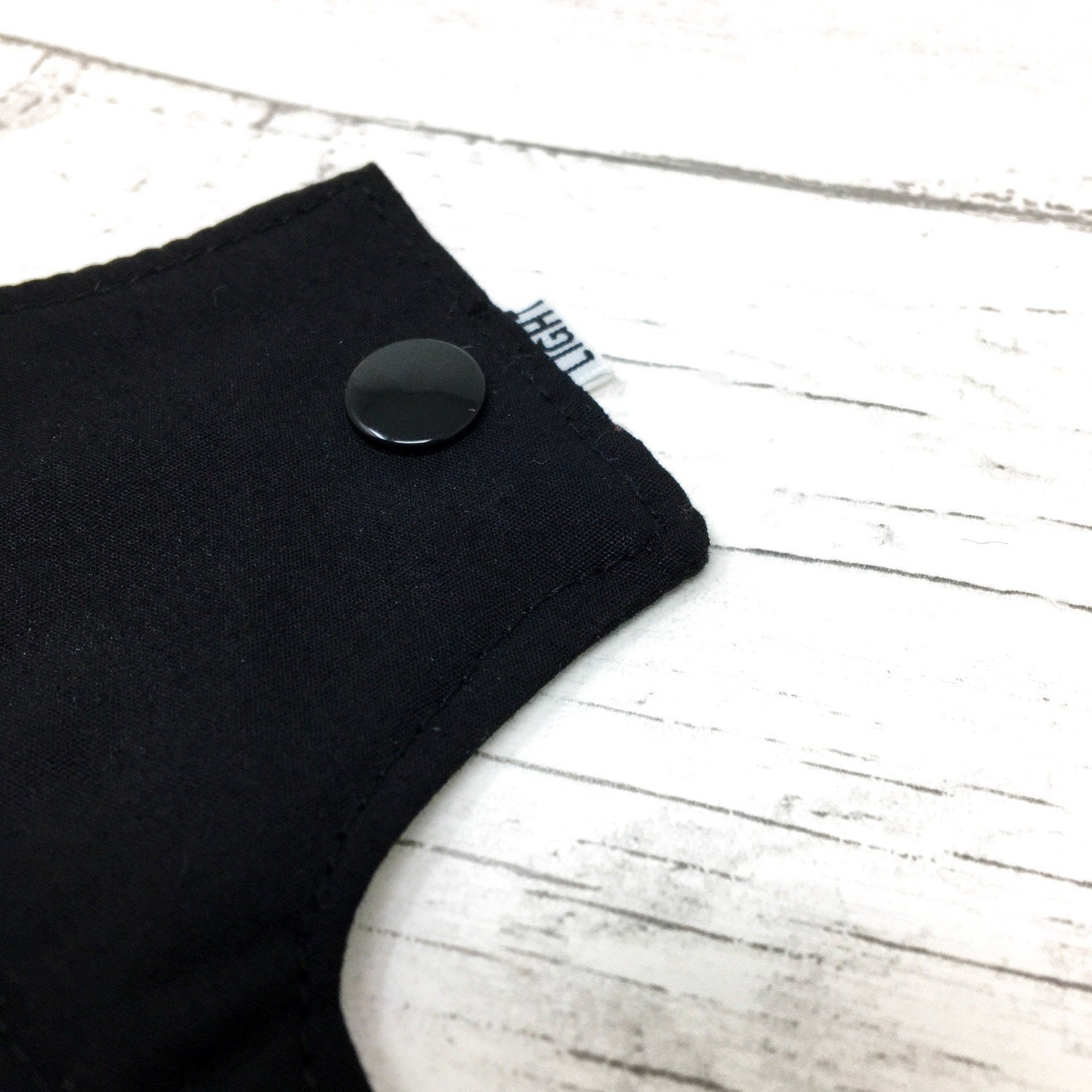 Reusable Pantyliner - Black CSP Snap
