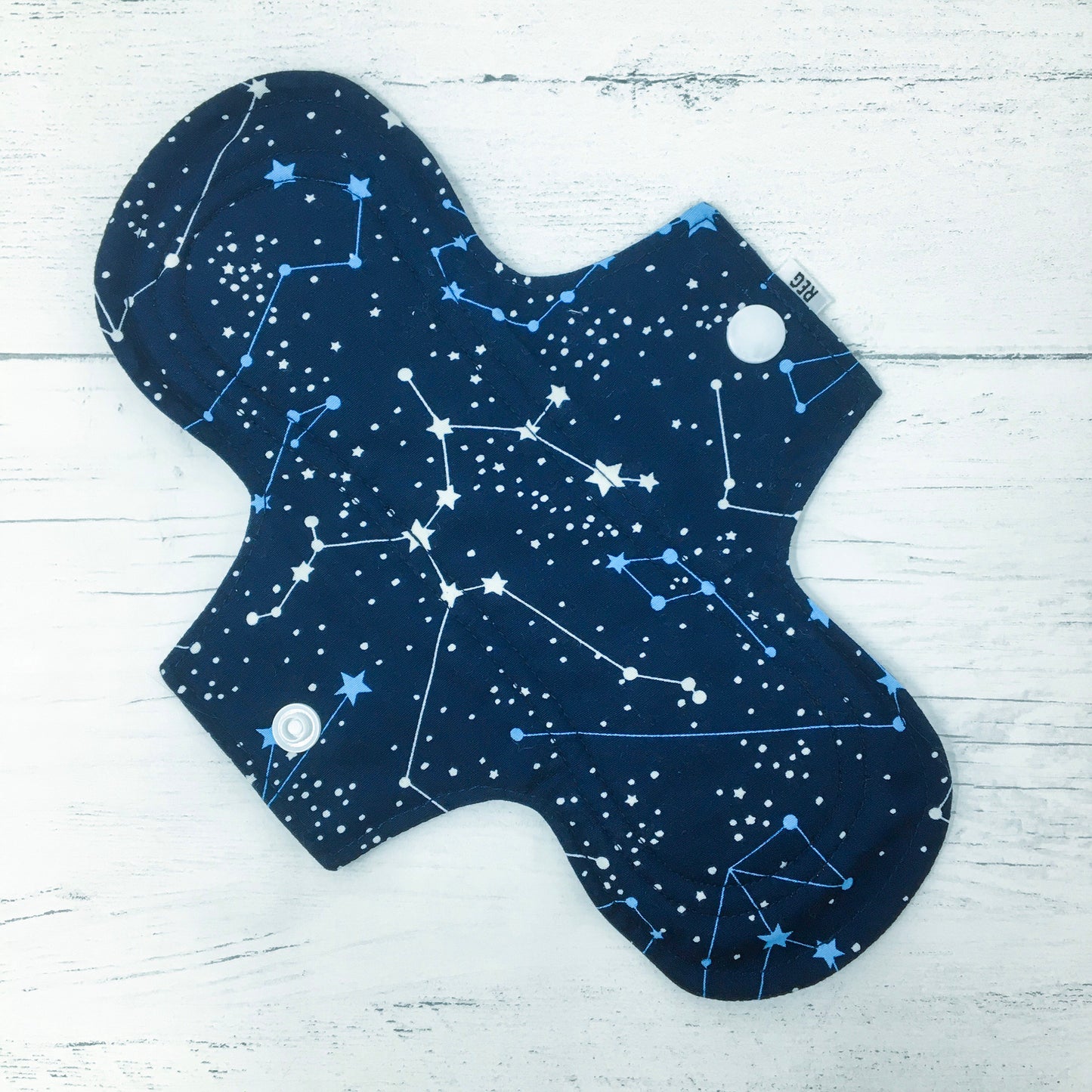 9" Regular Cloth Sanitary Pad - Navy Stars