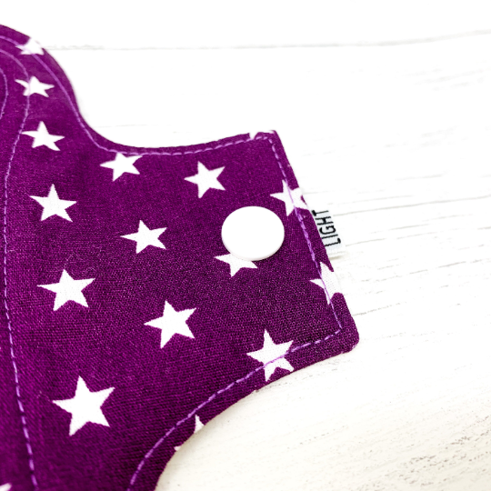 Reusable Pantyliner - Purple Stars