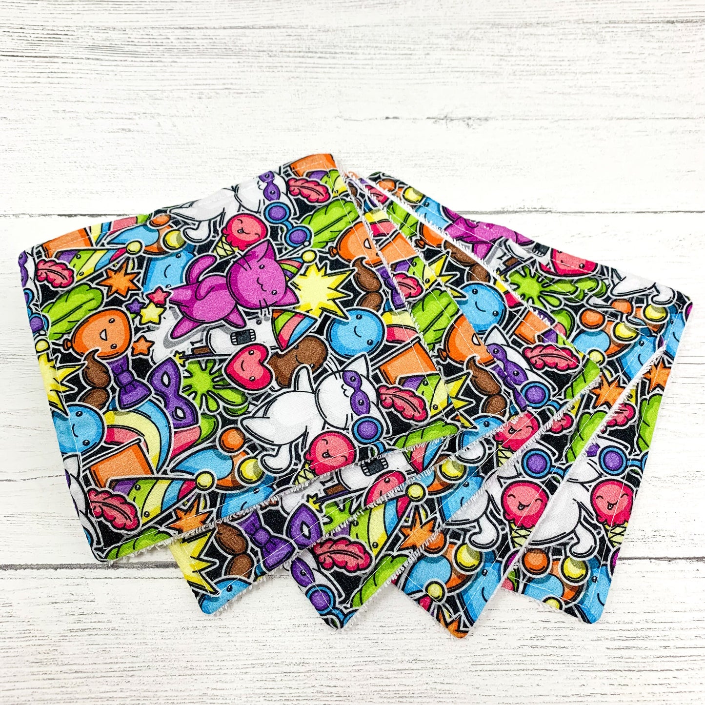 Reusable Baby Wipes - Party Cats