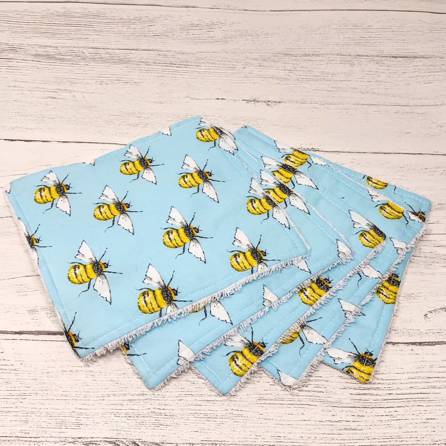 Reusable Baby Wipes - Sky Bees