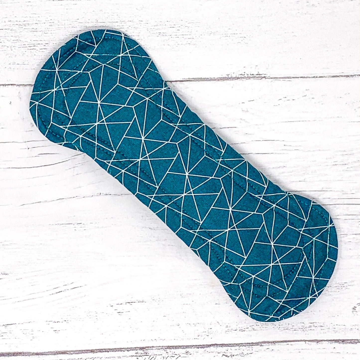 9" Reusable Menstrual Pad - Teal Geometric