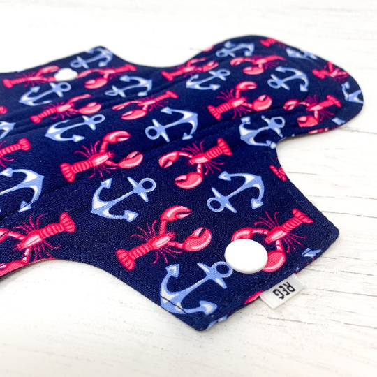 9" Reusable Menstrual Pad - Nautical