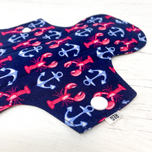 Load image into Gallery viewer, 9&quot; Reusable Menstrual Pad - Nautical
