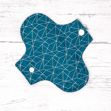 Load image into Gallery viewer, Reusable Pantyliner - Teal Geo
