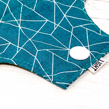 Load image into Gallery viewer, Reusable Pantyliner - Teal Geo

