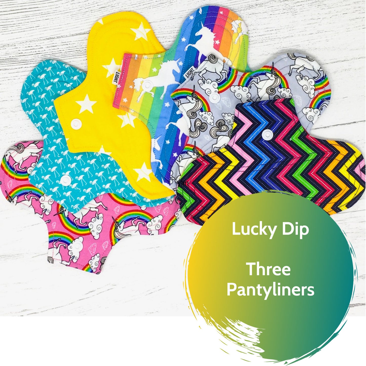 3 Pack Reusable Pantyliners