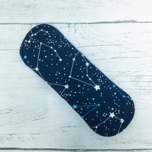 Load image into Gallery viewer, Reusable Pantyliner - Navy Stars Fastened

