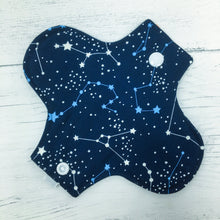 Load image into Gallery viewer, Reusable Pantyliner - Navy Stars Back
