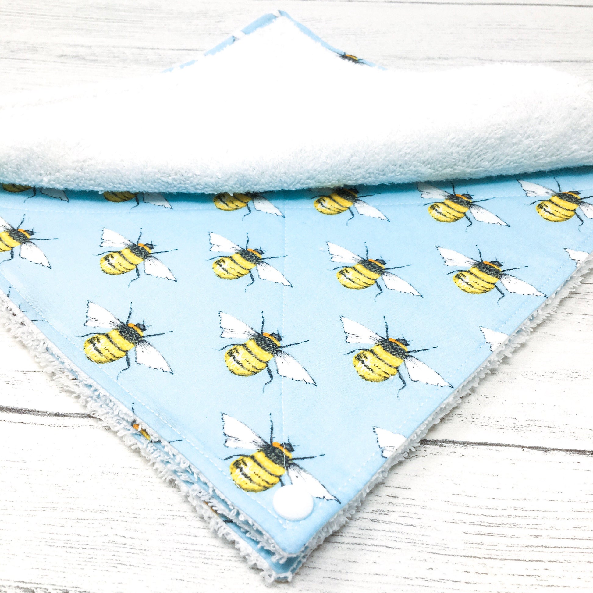 Reusable Kitchen Roll - Sky Bees Showing Reverse