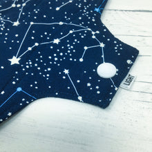 Load image into Gallery viewer, Reusable Pantyliner - Navy Stars CSP Snap
