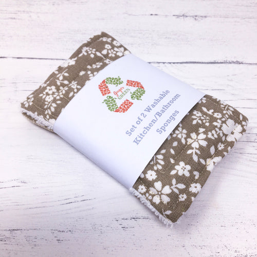 Set of 2 Reusable Kitchen Sponges
