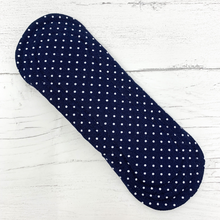 Load image into Gallery viewer, Trial Pack of Reusable Menstrual Pads - Navy Pin Spot
